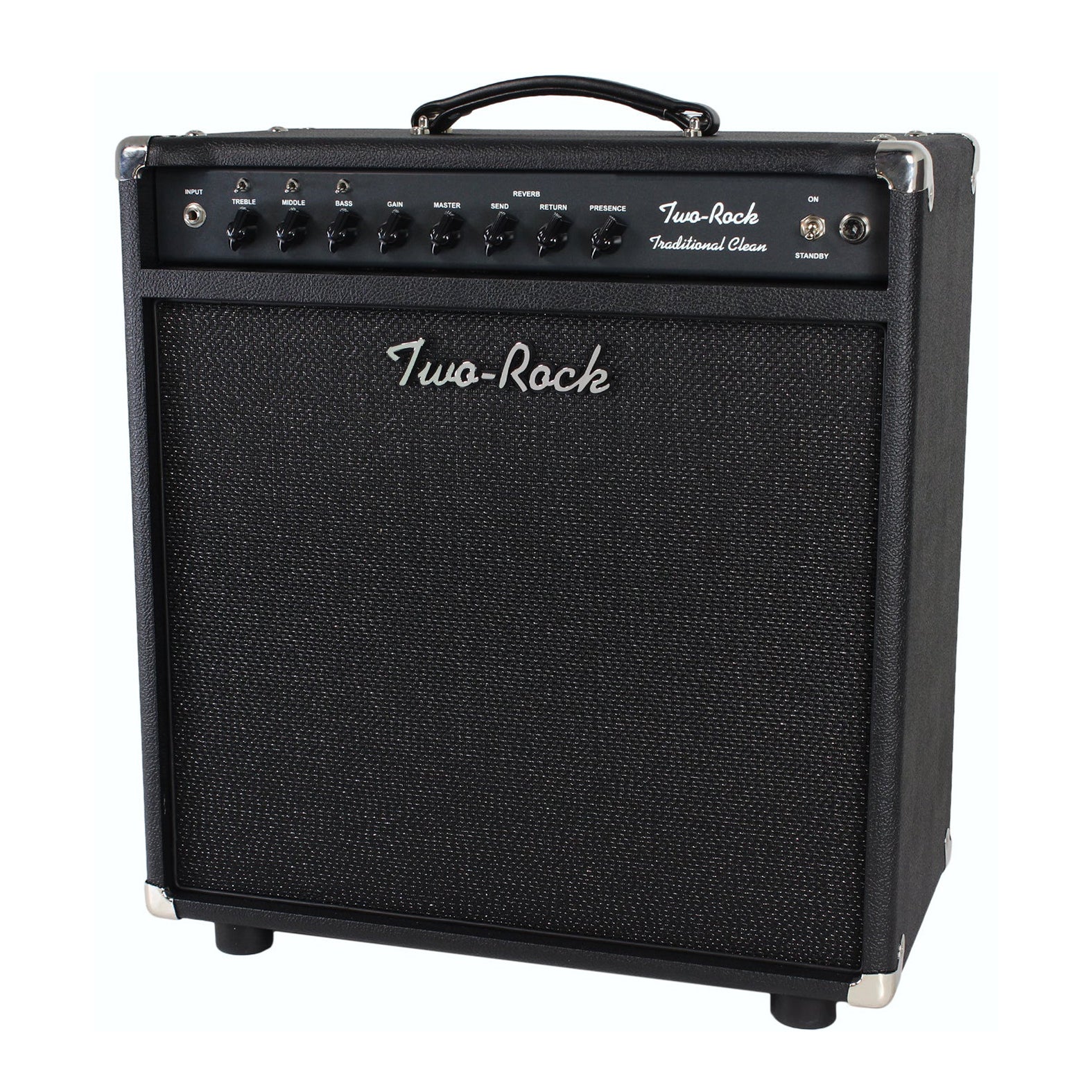 Two-Rock 2x12 Cabinet - Black Bronco Tolex, Black Matrix Grill