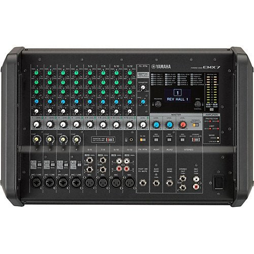 Yamaha EMX7 12-Input Powered Mixer W/ Dual 710 Watt Amp