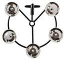 Tycoon Hi-Hat Tambourine with Steel Jingles