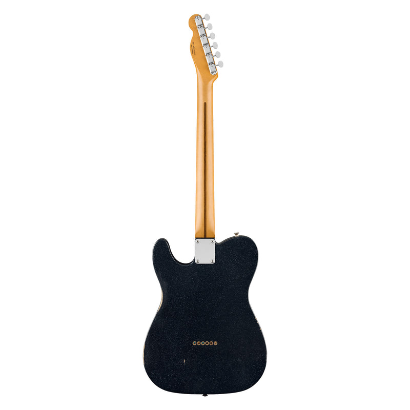 Fender Brad Paisley Road Worn Telecaster - Maple Fingerboard, Black Sparkle