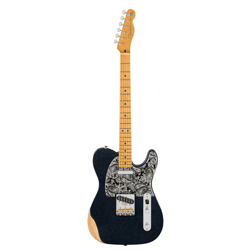 Fender Brad Paisley Road Worn Telecaster - Maple Fingerboard, Black Sparkle
