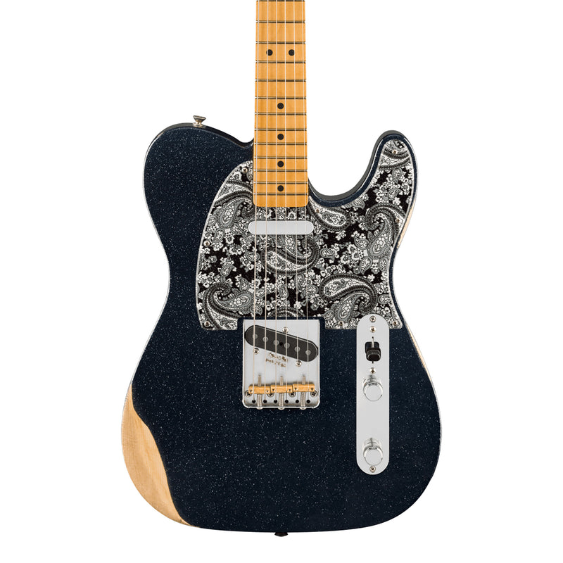 Fender Brad Paisley Road Worn Telecaster - Maple Fingerboard, Black Sparkle