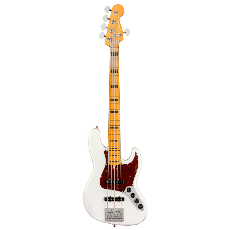 Fender American Ultra Jazz Bass V - Maple Fingerboard, Arctic Pearl