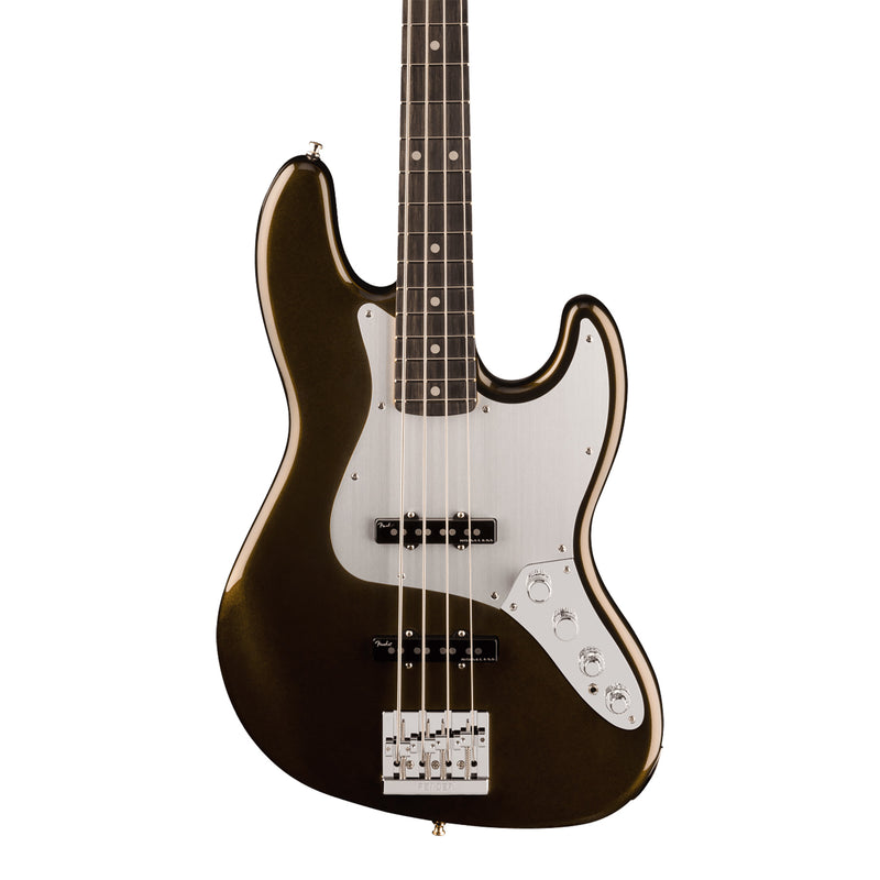 Fender American Ultra II Jazz Bass - Ebony Fingerboard, Texas Tea