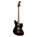 Squier Paranormal Baritone Jazzmaster HH - Laurel Fingerboard, Black Pickguard, Oxblood