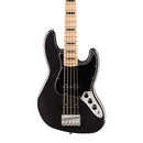 Squier Affinity Series Active Jazz Bass V - Maple Fingerboard, Black Pickguard, Black Metallic
