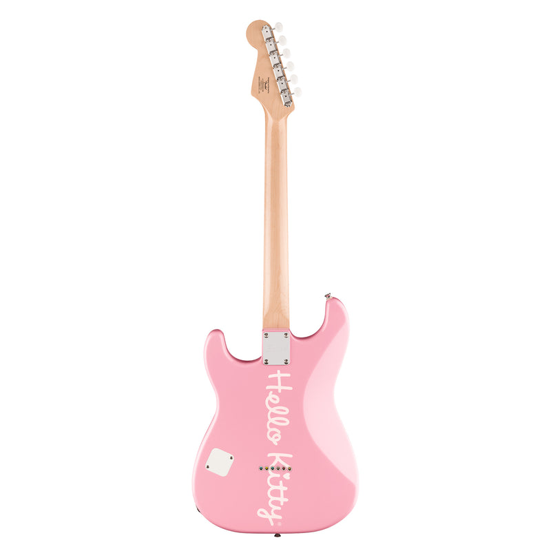 Squier Limited Edition Hello Kitty Stratocaster with Gig Bag - Maple Fingerboard, Pink