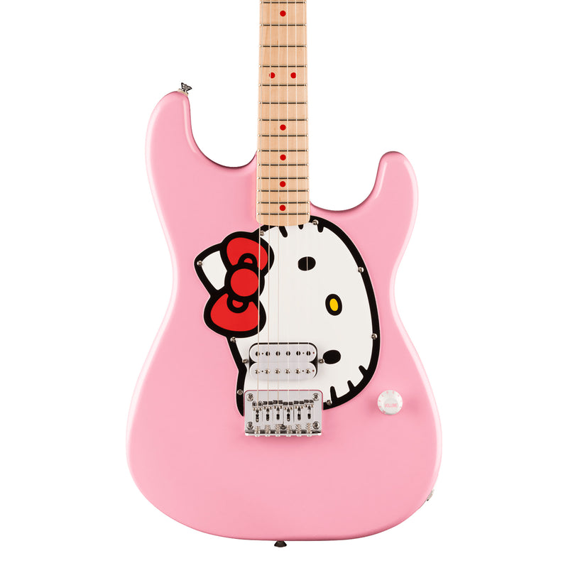 Squier Limited Edition Hello Kitty Stratocaster with Gig Bag - Maple Fingerboard, Pink