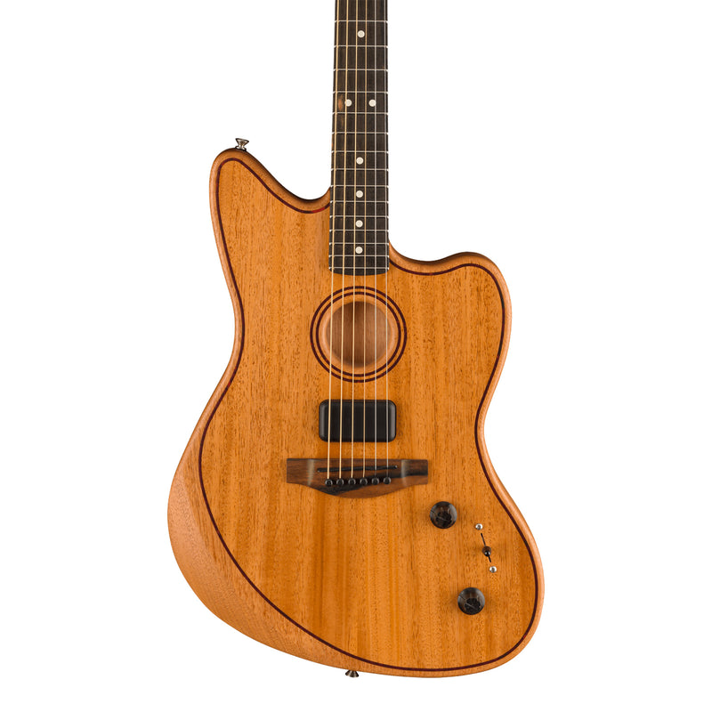Fender American Acoustasonic Jazzmaster All-Mahogany - Ebony Fingerboard, Natural