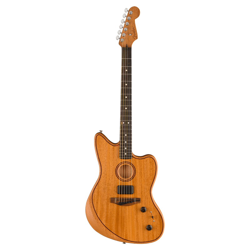 Fender American Acoustasonic Jazzmaster All-Mahogany - Ebony Fingerboard, Natural