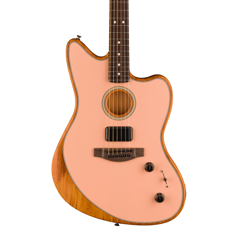 Fender Acoustasonic Player Jazzmaster -  Rosewood Fingerboard, Shell Pink