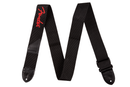 Fender 2" Black Poly Strap w/ Red Logo
