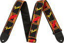 Fender 2" Monogrammed Strap - Black/Yellow/Red