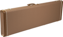 Fender G&G Deluxe Jazz Bass Hardshell Case - Brown with Gold Plush Interior