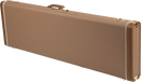 Fender G&G Deluxe Jazz Bass Hardshell Case - Brown with Gold Plush Interior
