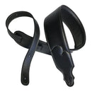 Franklin Padded Glove Leather Guitar Strap - Black/Natural