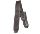 Perri's 2.5" Leather Double Stitched Guitar Strap - Brown