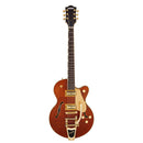 Gretsch Electromatic LTD Flame Okoume Broadkaster Jr. Singlecut with Bigsby - Rosewood Fingerboard, Roundup Orange