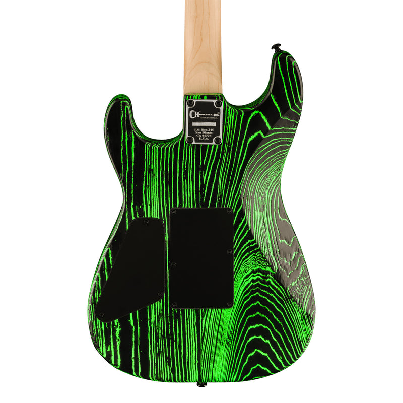 Charvel Pro-Mod San Dimas Style 1 HH FR E Ash - Ebony Fingerboard, Green Glow