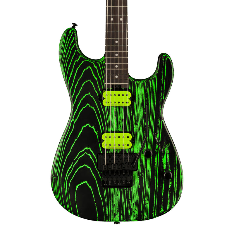 Charvel Pro-Mod San Dimas Style 1 HH FR E Ash - Ebony Fingerboard, Green Glow