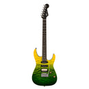 Charvel Pro-Mod Plus Dinky DK24 HSS 2PT EB QM - Ebony Fingerboard, Zombie Fade
