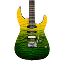 Charvel Pro-Mod Plus Dinky DK24 HSS 2PT EB QM - Ebony Fingerboard, Zombie Fade