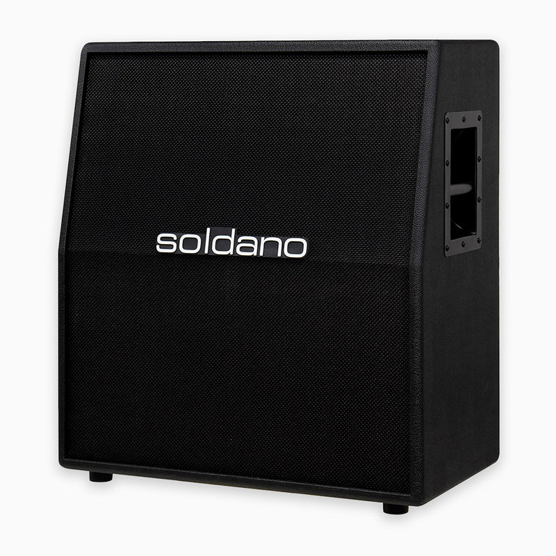 Soldano 2x12" Vertical Slant Classic Cabinet- Black