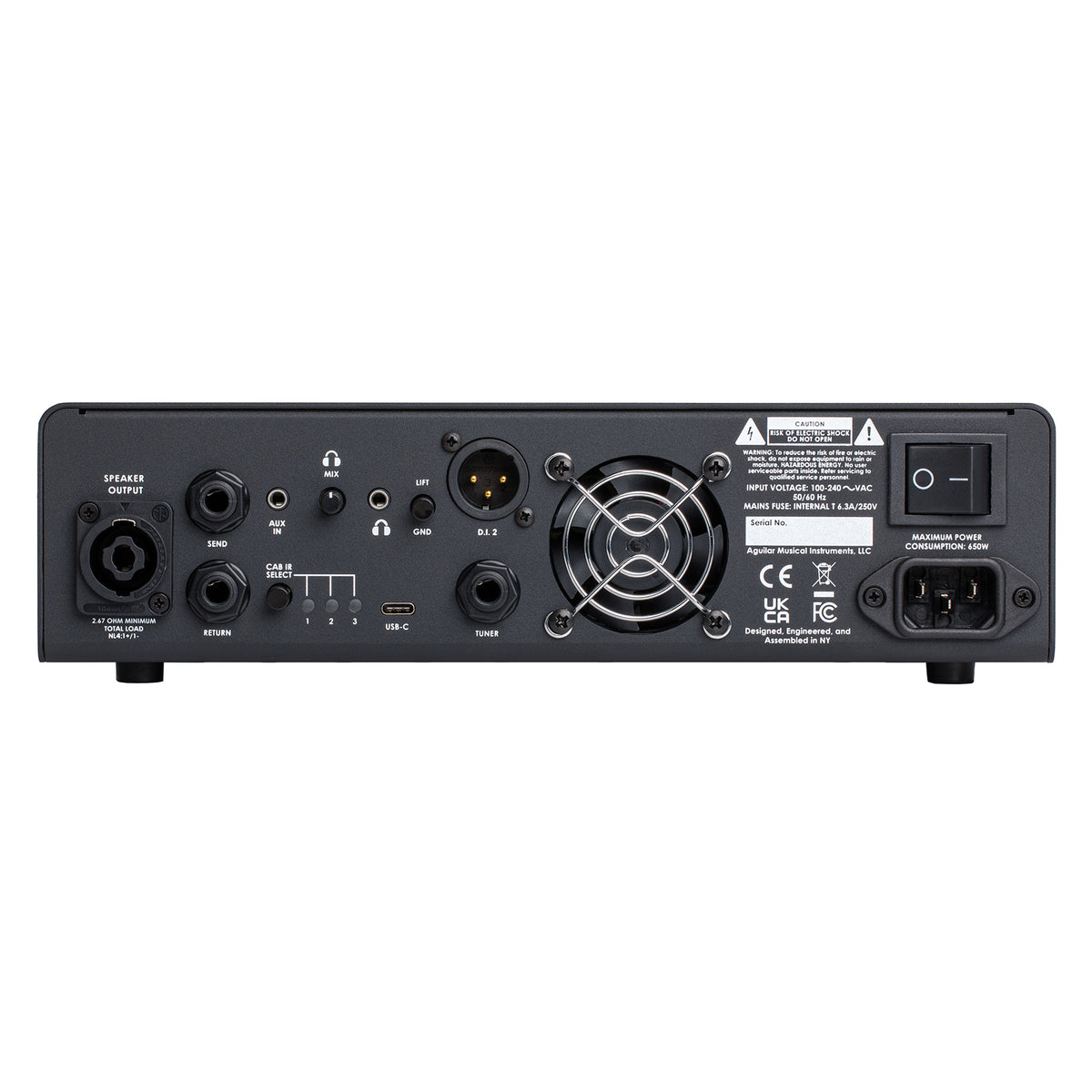 ベース Aguilar TONE HAMMER 500 V2 Aguilar Tone Hammer 500 V2 Bass Head
