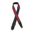 Henry Heller 2" Wide Suede With Red Centered Suede Stripe