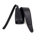 Perri's Black Padded Leather Guitar Strap - BM35PD-7133