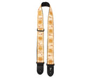Perri's 2" Gold Sun Pattern Jacquard Guitar Strap - TWS-7247