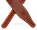 Levy's 2 1/2" Wide Walnut Veg-tan Leather Guitar Strap.