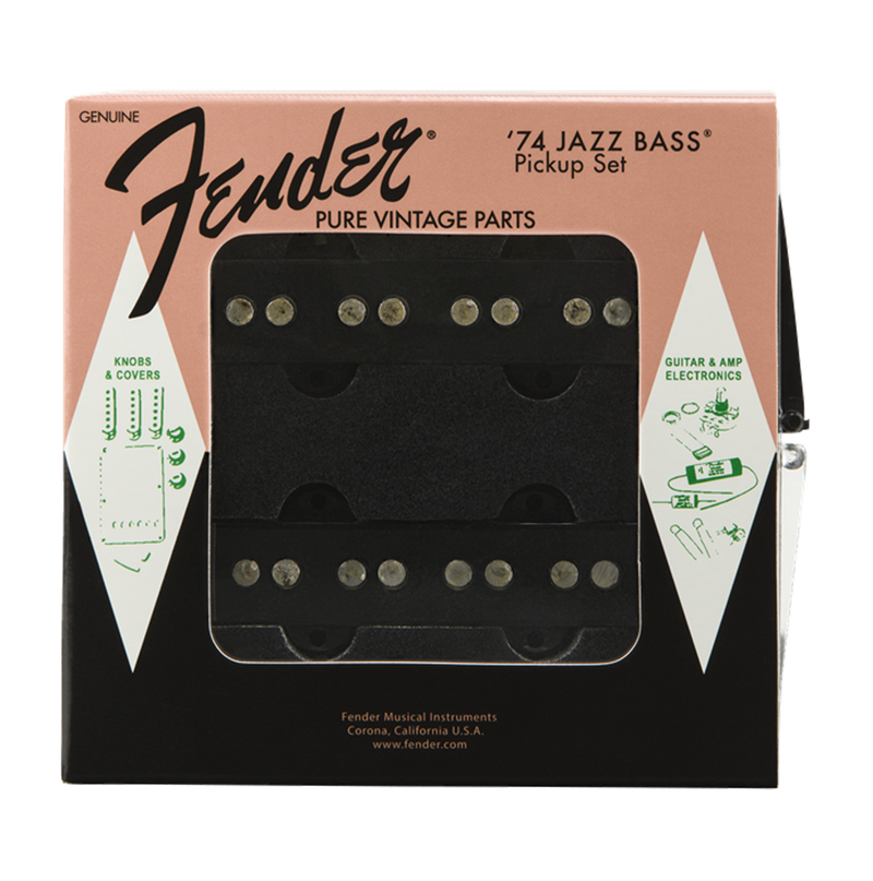 Fender Pure Vintage '74 Jazz Bass Pickup Set - Black