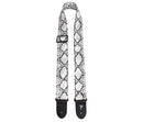 Perri's Black and White Faux Snake Skin Guitar Strap - VGS-7552