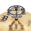 Meinl Percussion Headliner Series Hi-Hat Tambourine, Single Row, Stainless Steel Jingles - 5"