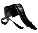 Franklin Sculpted Suede Guitar Strap – Snakeskin Leather