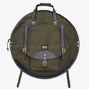 Tackle Canvas Cymbal Bag - Forest Green w/ Brown Trim - 22"