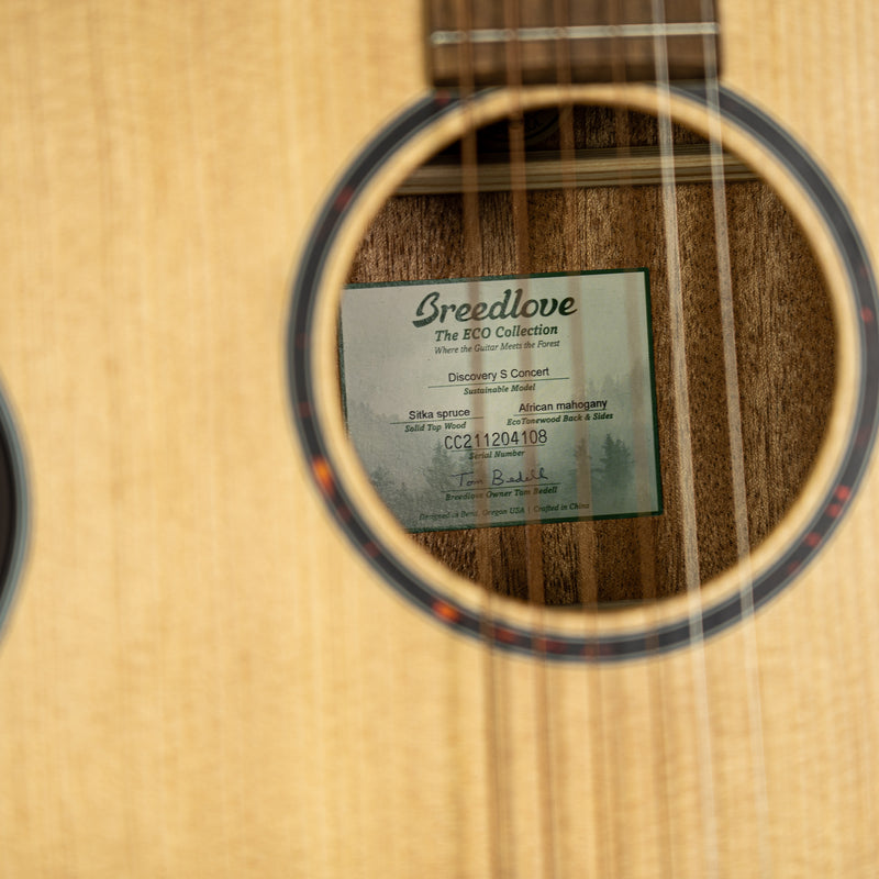 Breedlove Discovery S Concerto - Sitka/African Mahogany