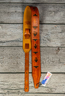 Burnt Hills Leather Custom Western Design Tooled Leather Strap