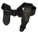 Franklin Deluxe 60 – 2” All Black Leather Guitar Strap