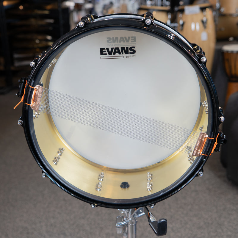 Pearl Matt Halpern Signature Black Brass Snare - 14x6"