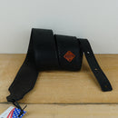 Burnt Hills Leather Snakeskin Leather Strap - Black