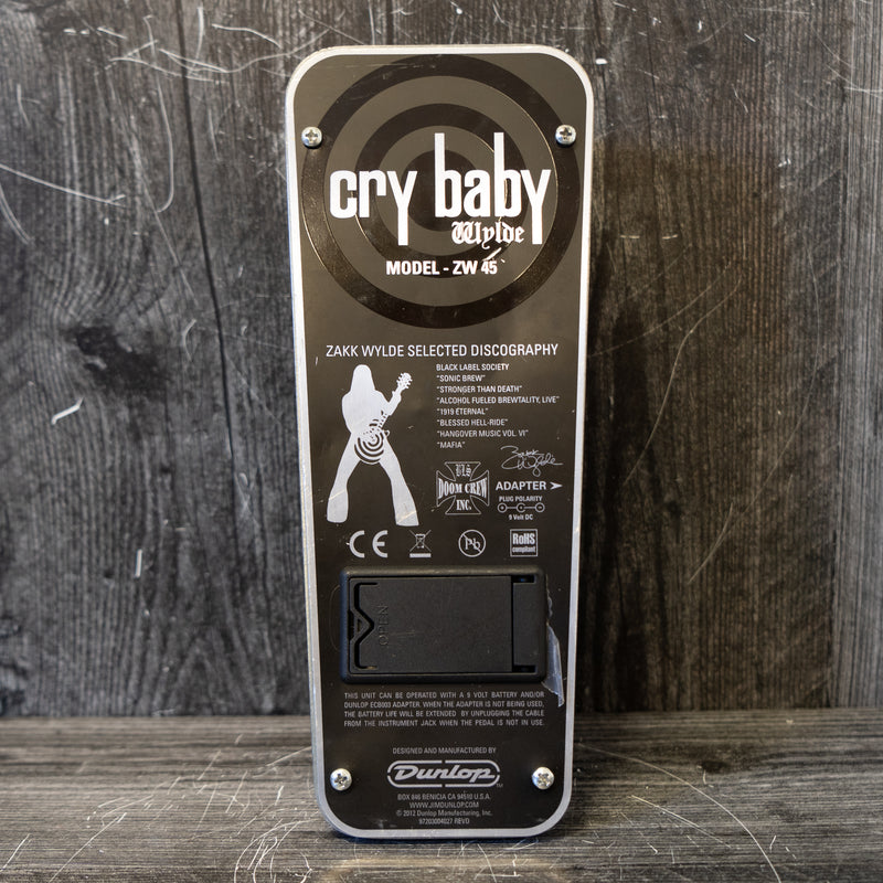 Dunlop ZW45 Zakk Wylde Signature Cry Baby Wah