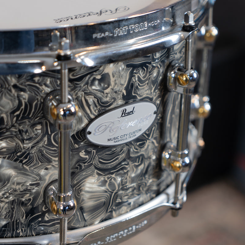 Pearl Music City Custom Reference Pure Snare - Pewter Abalone - 14x6.5"