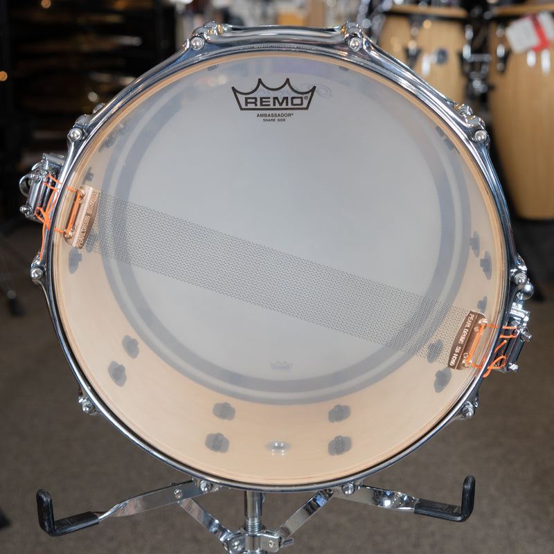 Pearl Music City Custom Reference Pure Snare - Pewter Abalone - 14x6.5"