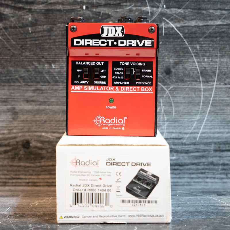 Radial JDX Direct-Drive Analog Amp Simulator