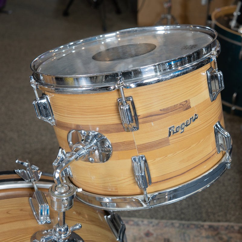 1960's Rogers Fullerton Era Powertone 3pc Kit - Butcher Block