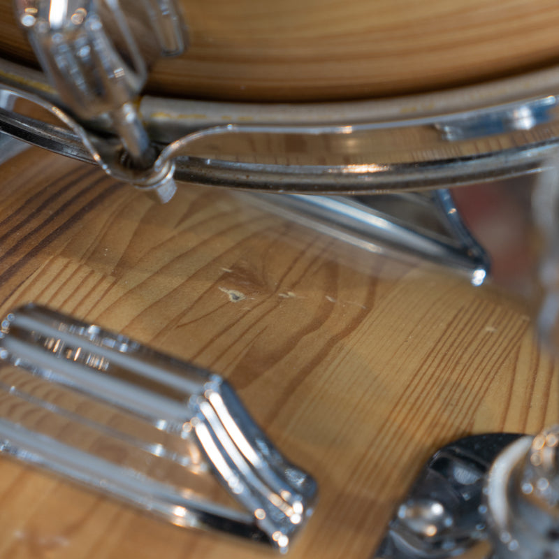 1960's Rogers Fullerton Era Powertone 3pc Kit - Butcher Block