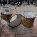 1960's Rogers Fullerton Era Powertone 3pc Kit - Butcher Block