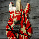 EVH Striped Series Red with Black Stripes